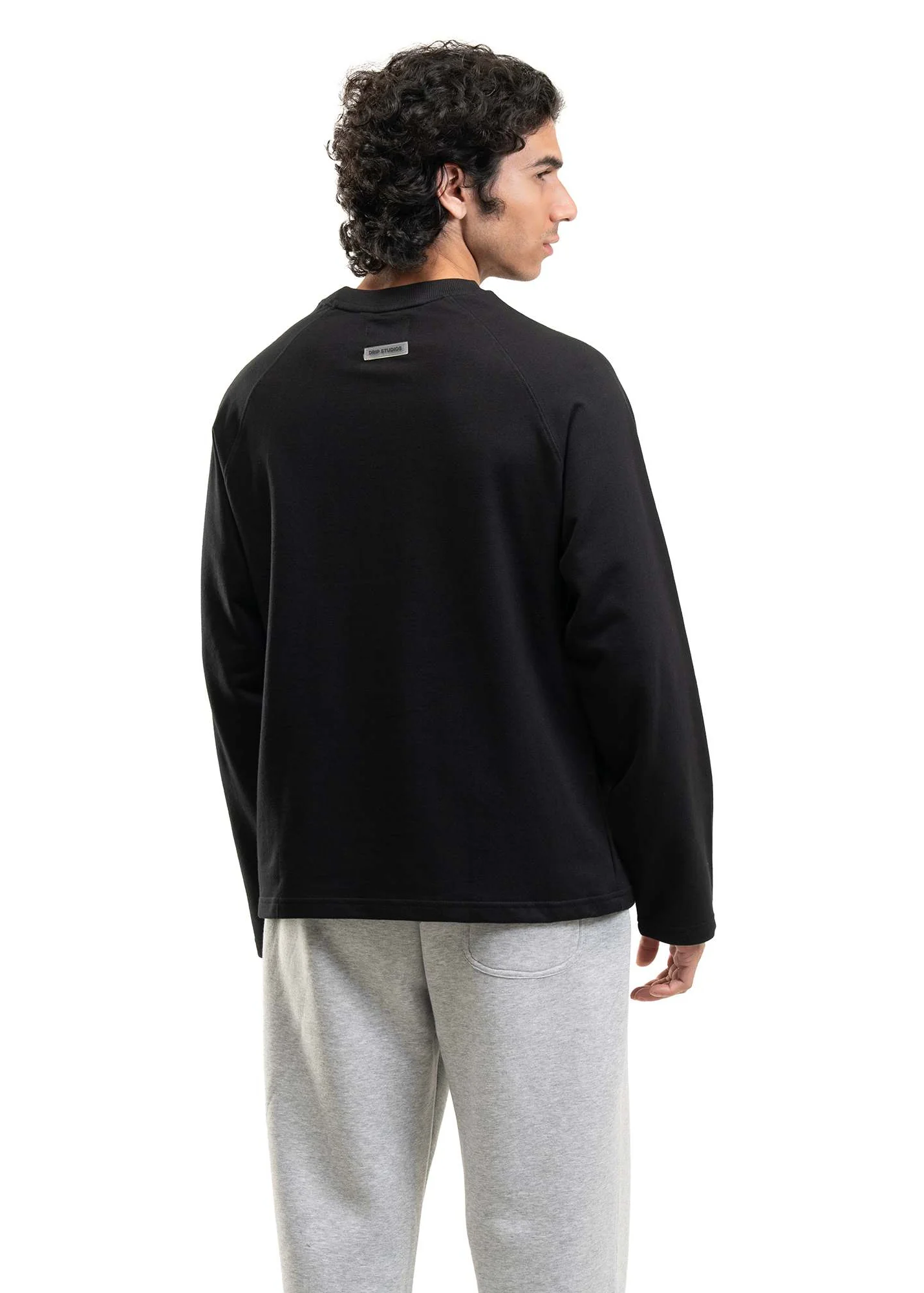 RAGLAN CROPPED TEE - BLACK - Image 3