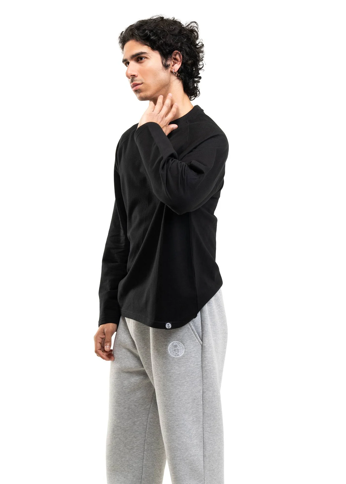 RAGLAN CROPPED TEE - BLACK - Image 5