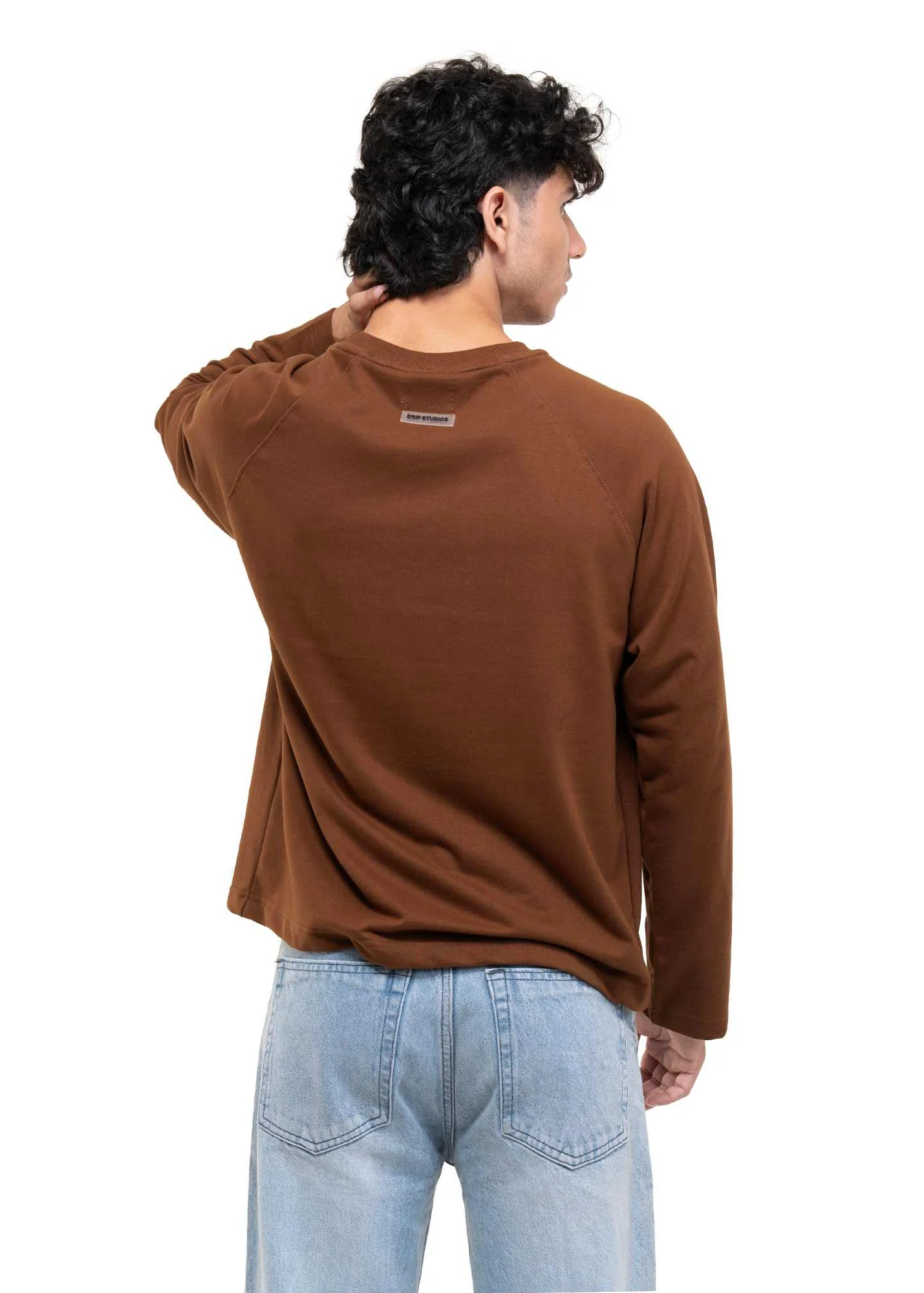 RAGLAN CROPPED TEE - BURNT BROWN - Image 7