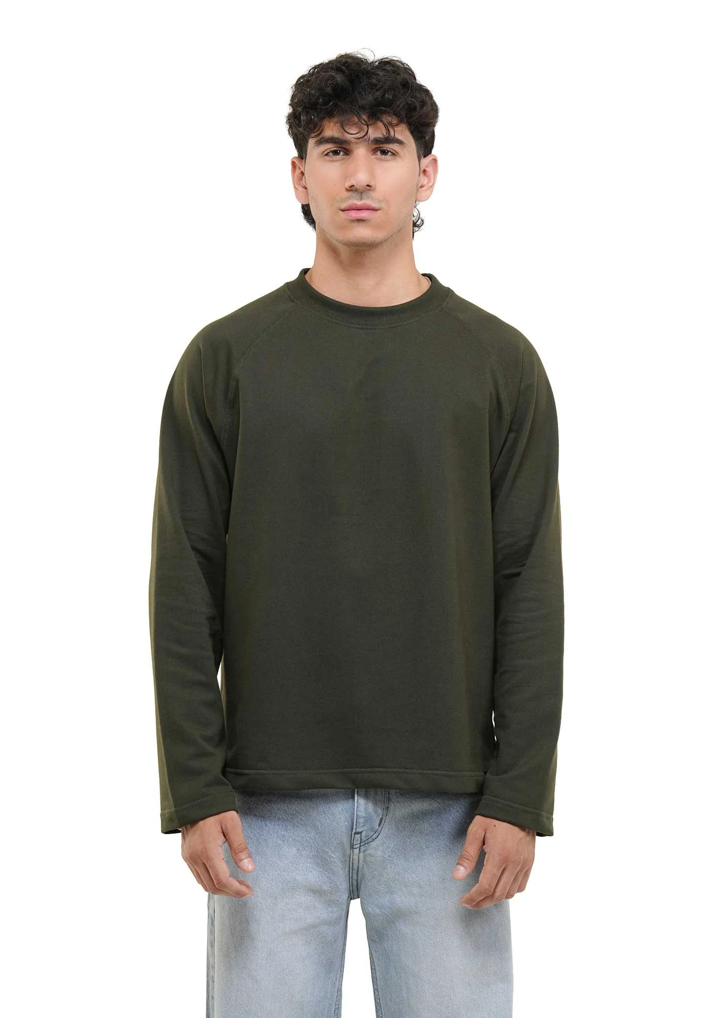 RAGLAN CROPPED TEE - DARK GREEN - Image 4