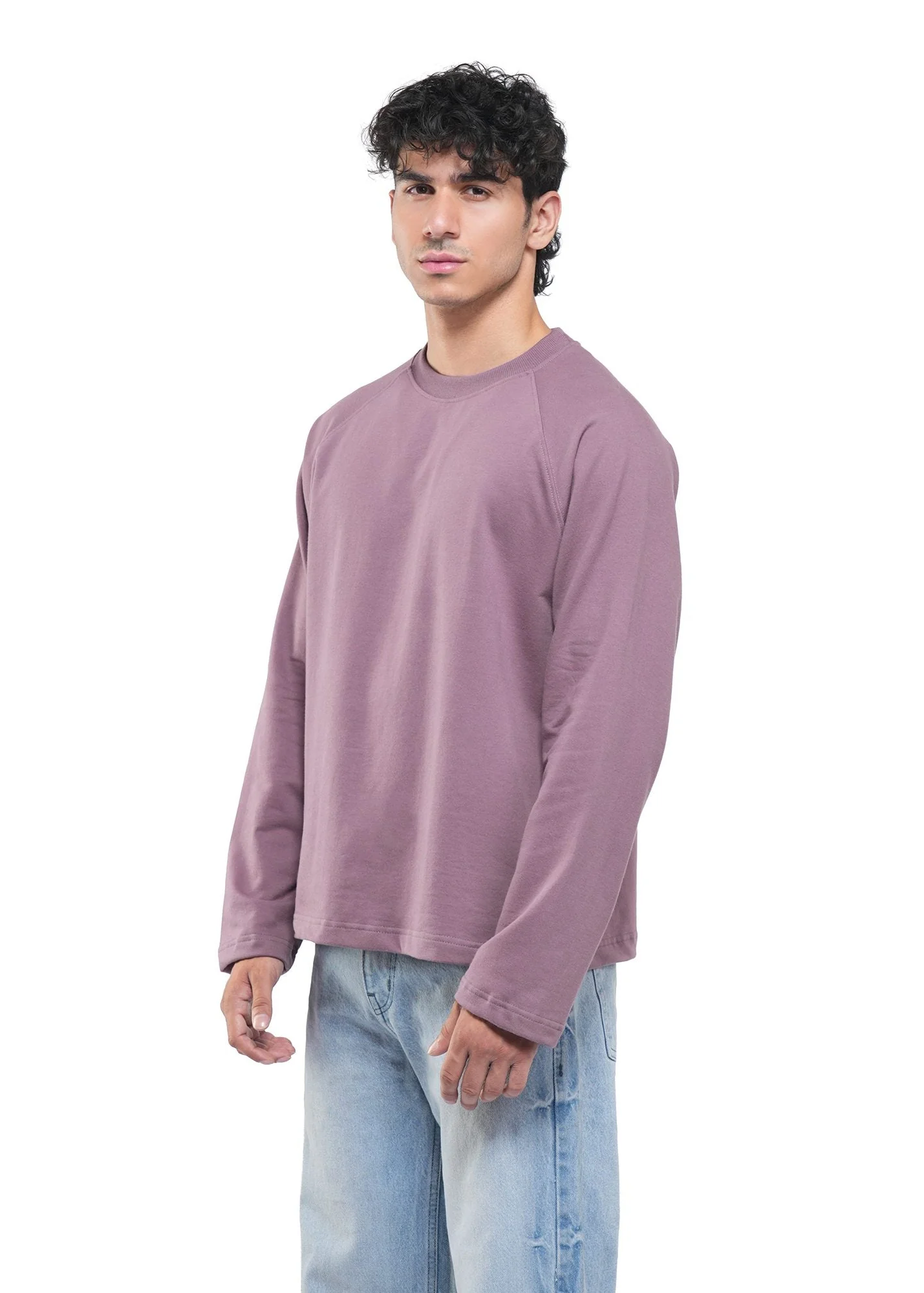 RAGLAN CROPPED TEE - DUSTY MUAVE - Image 5