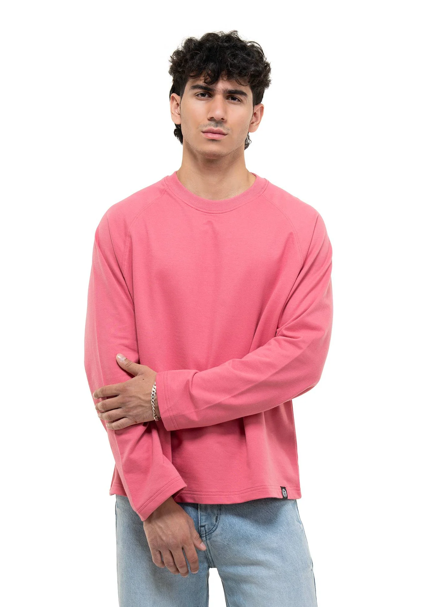 RAGLAN CROPPED TEE - MUTED ROSE PINK - Image 3