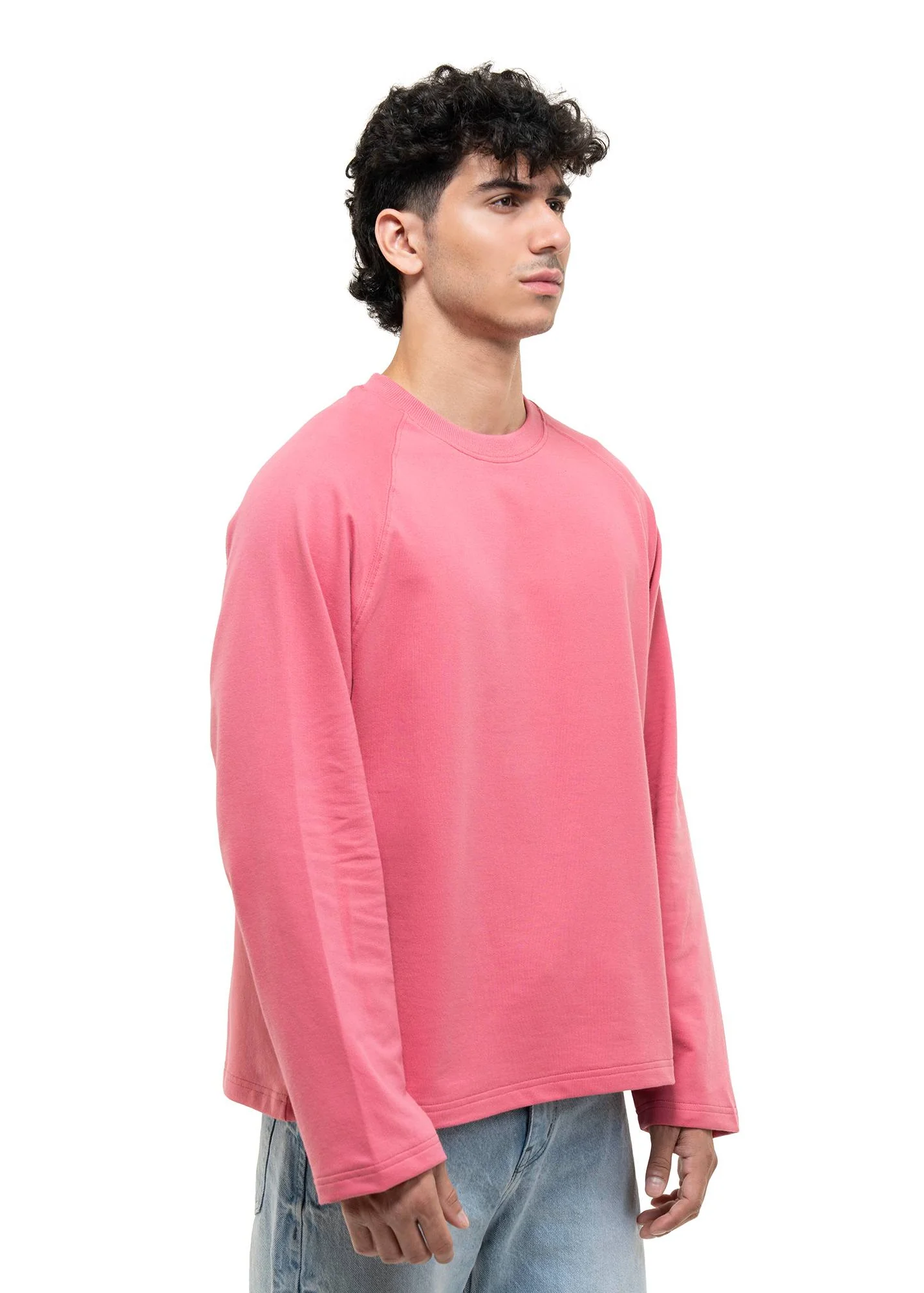 RAGLAN CROPPED TEE - MUTED ROSE PINK - Image 6