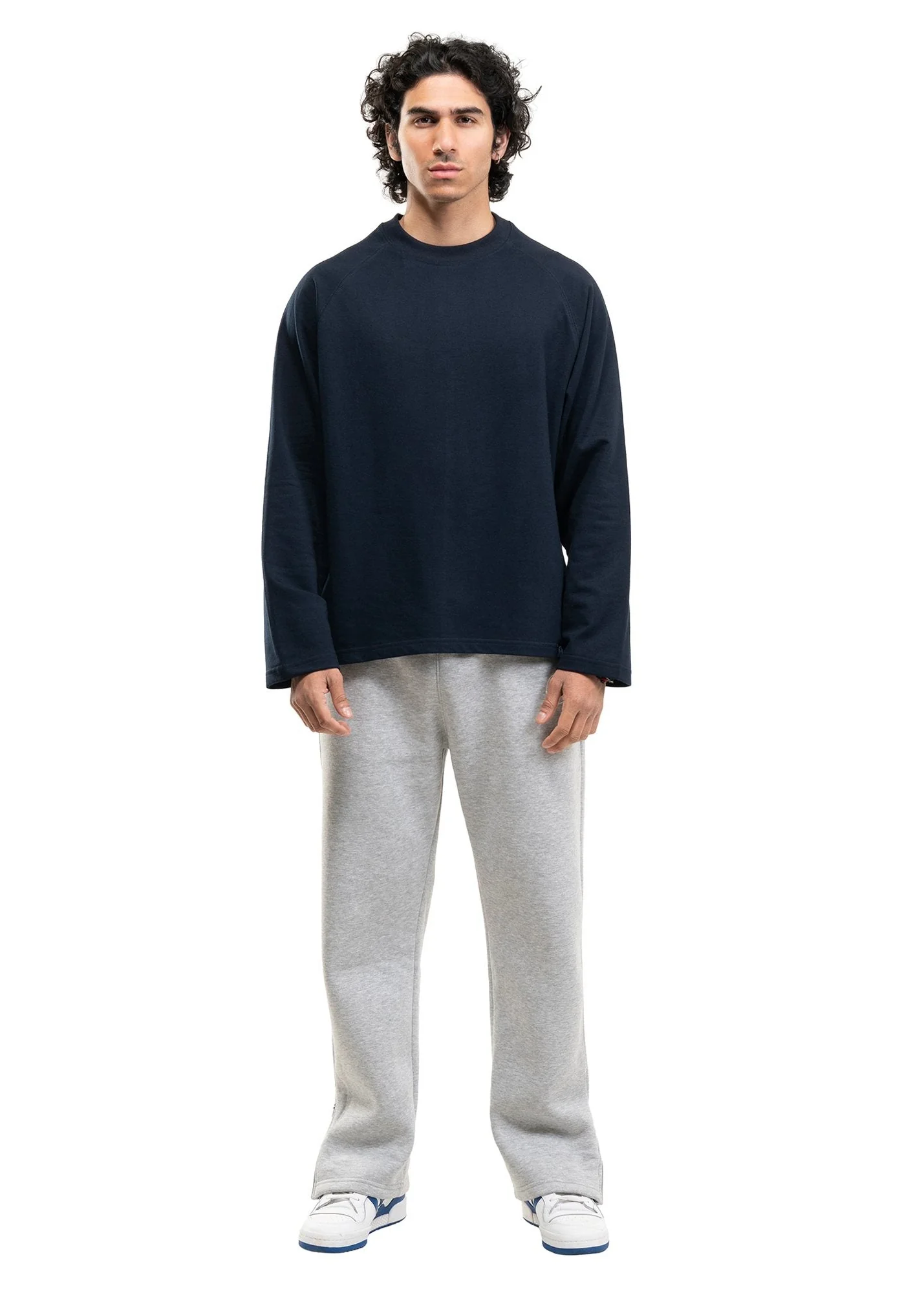 RAGLAN CROPPED TEE - NAVY - Image 4