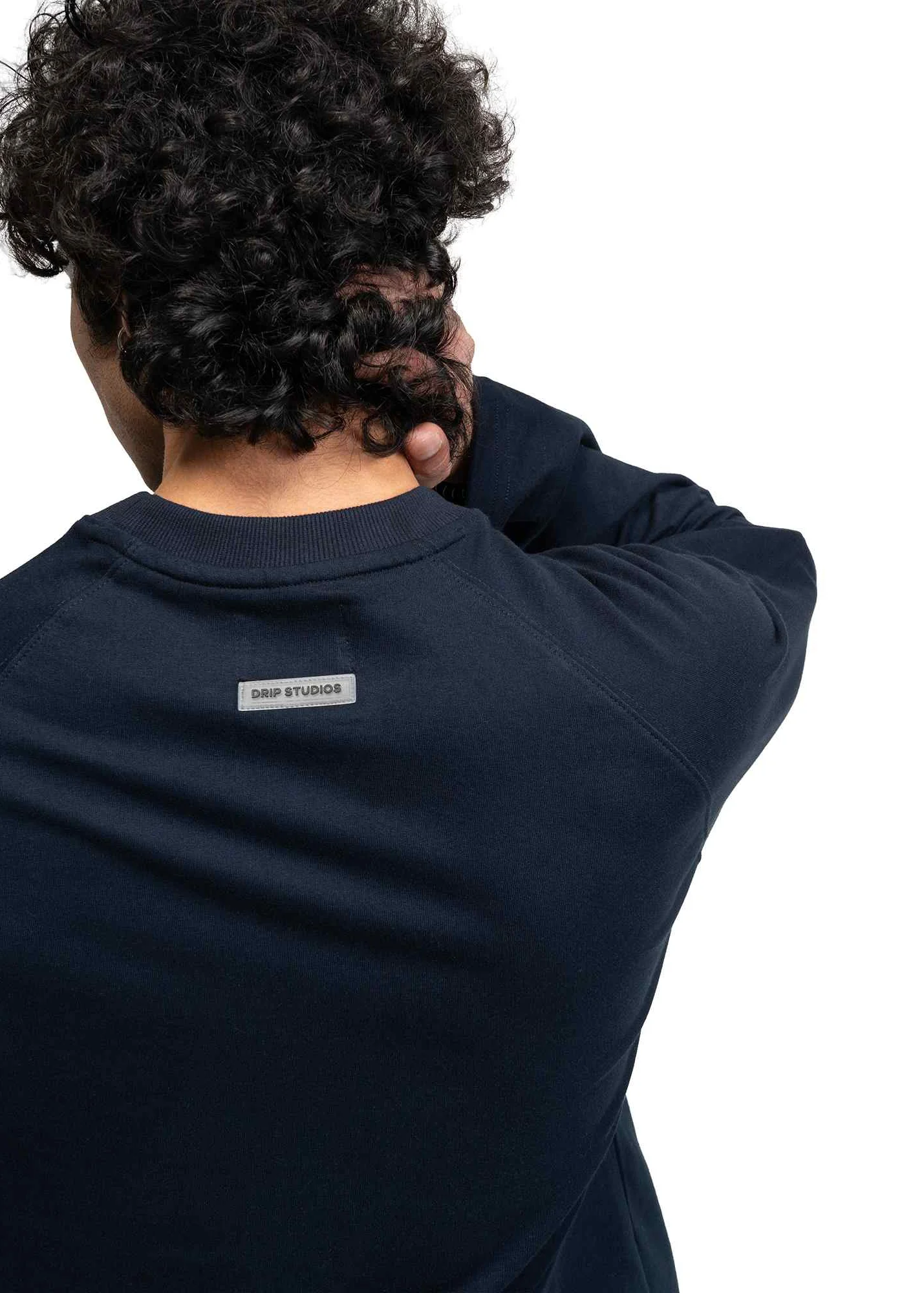 RAGLAN CROPPED TEE - NAVY - Image 7