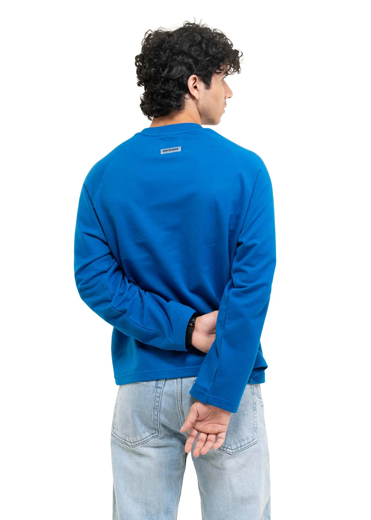 RAGLAN CROPPED TEE - ROYAL BLUE - Image 4