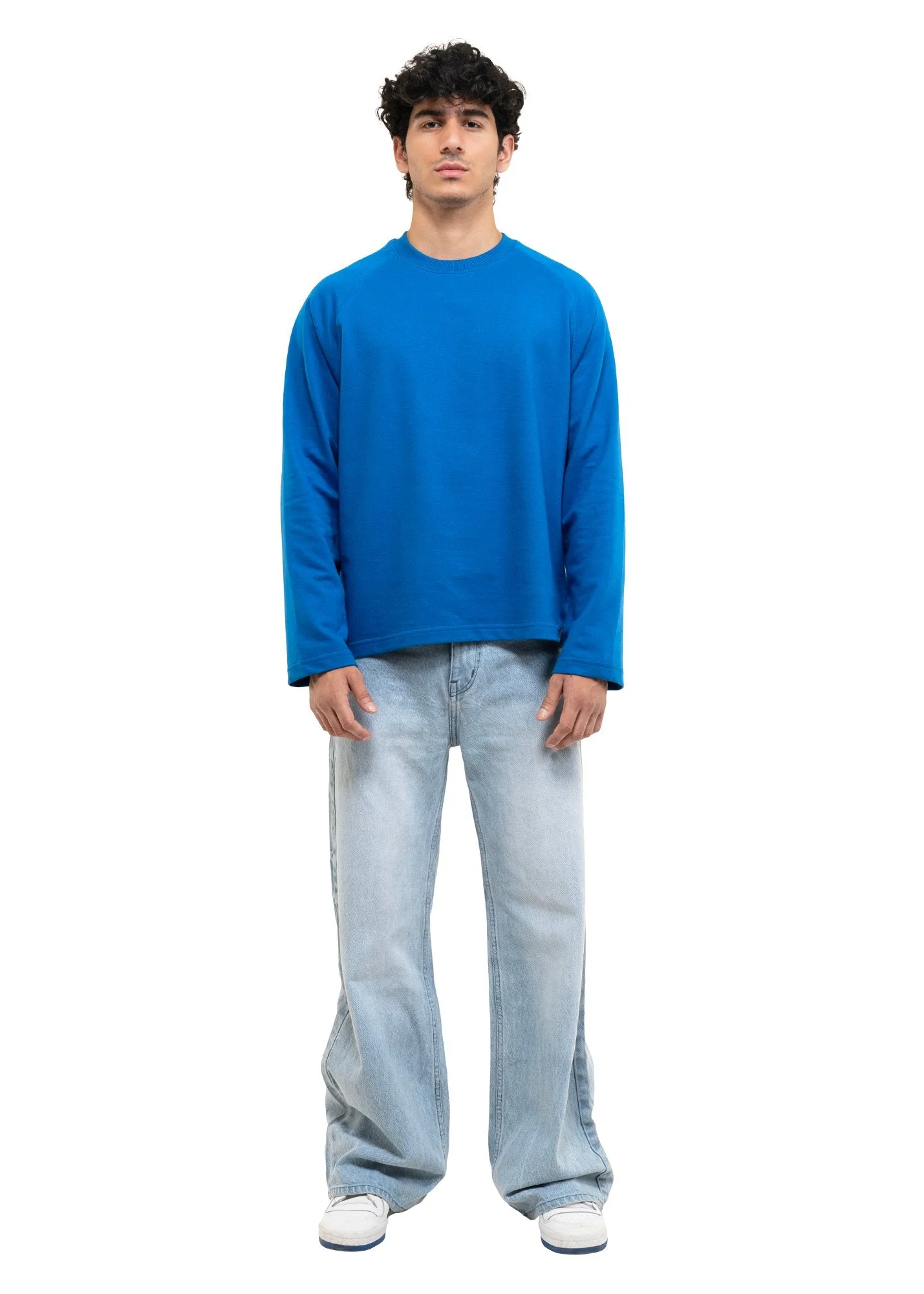 RAGLAN CROPPED TEE - ROYAL BLUE - Image 6