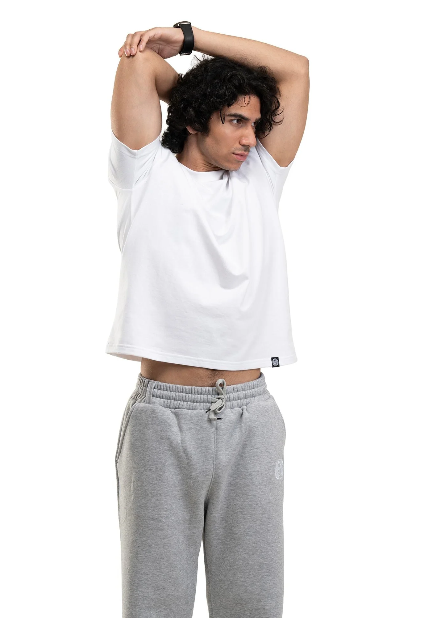 REGULAR CROPPED TEE - WHITE - Image 6