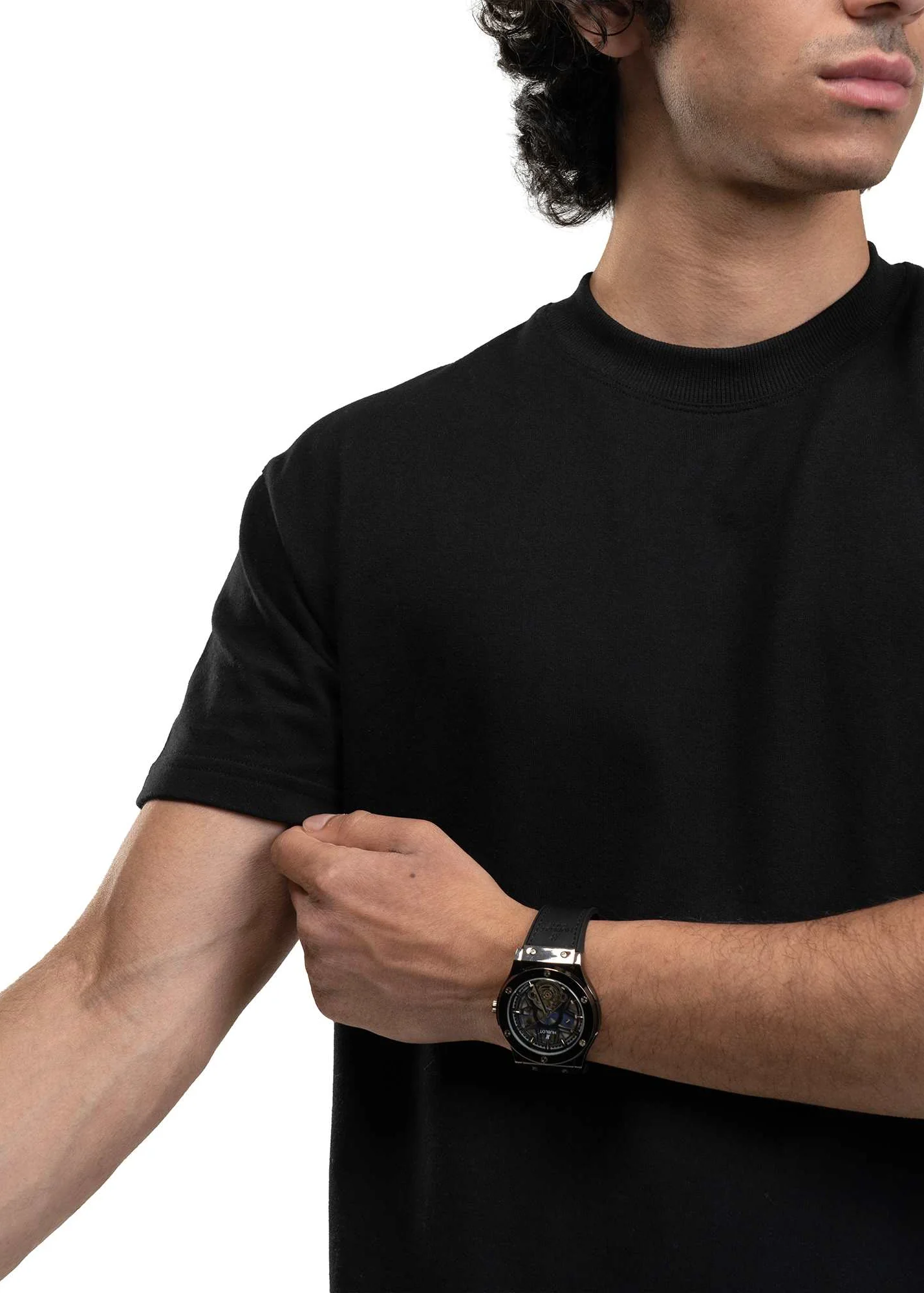 REGULAR CROPPED TEE - BLACK - Image 6
